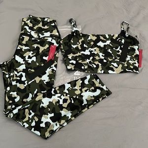 NWT Carbon38 Matching Sports Bra & Legging Set